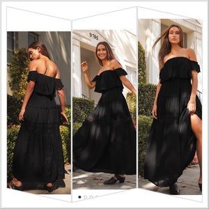 Lulus Señorita off shoulder maxi